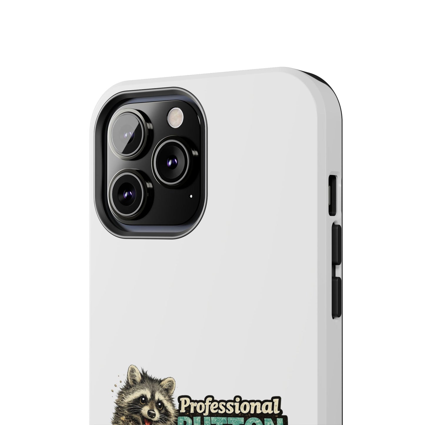 Button Pusher Raccoon Phone Case — Tough & Cute Protective Phone Cover