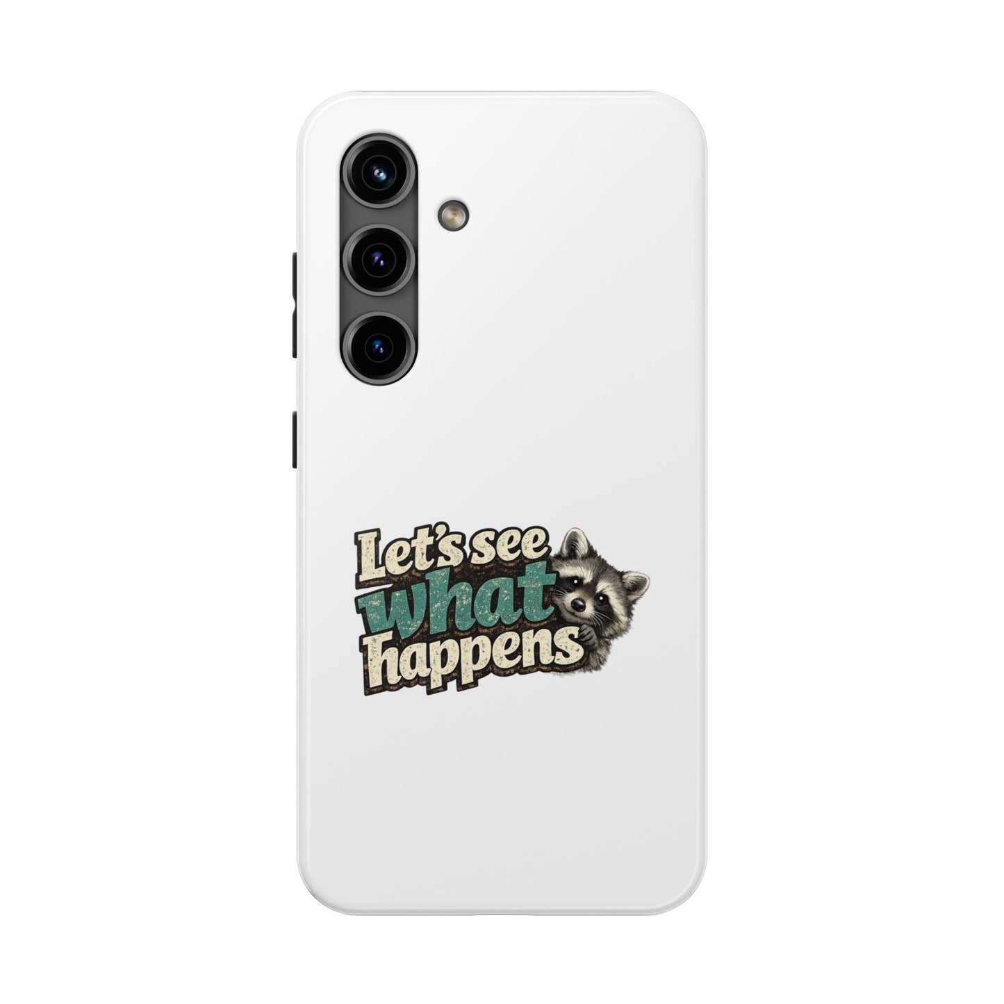 Peek & See Raccoon Phone Case — Tough & Cute Protective Phone Cover