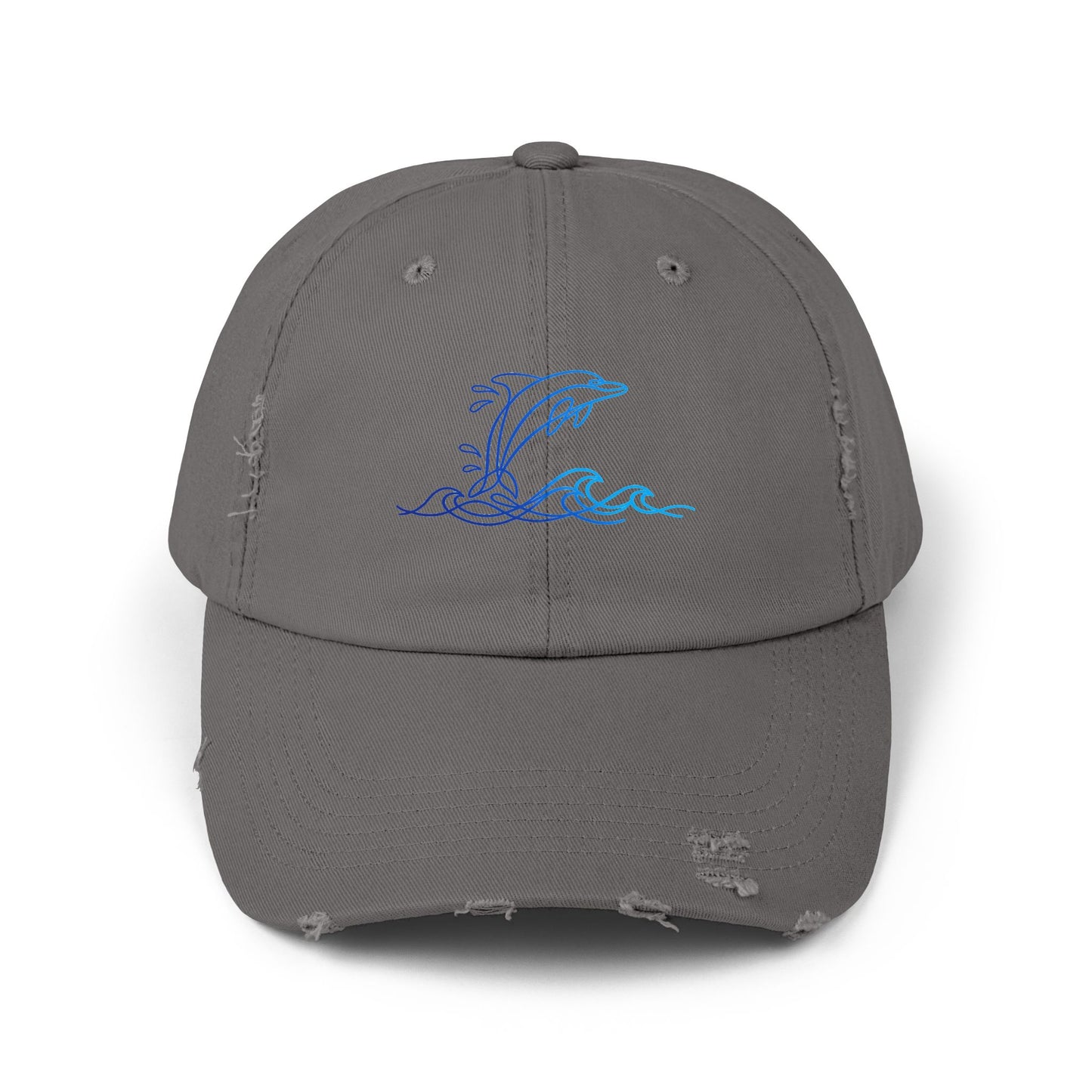 Splashing Dolphin | Distressed Cap