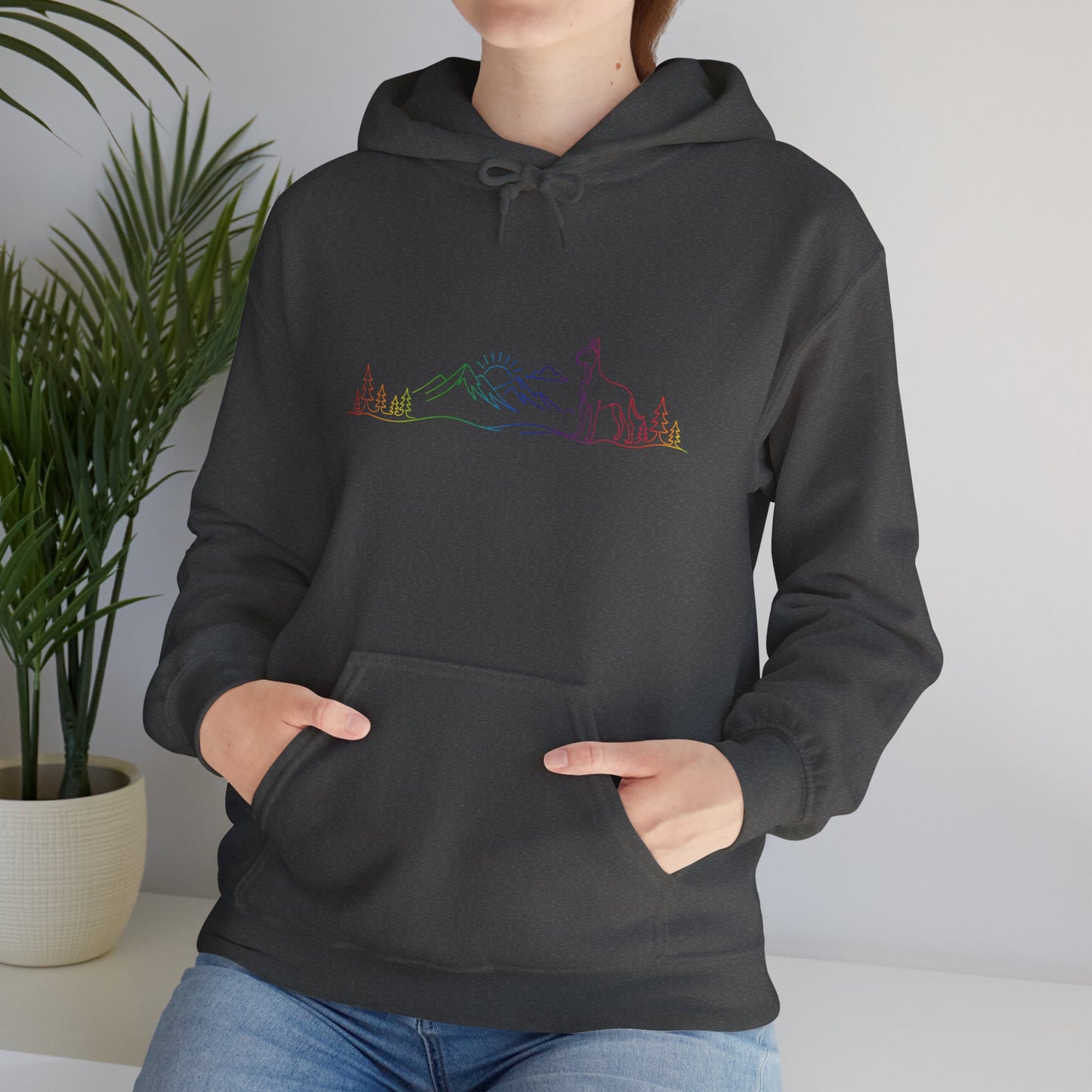 Great Dane, cropped ears, Hoodie