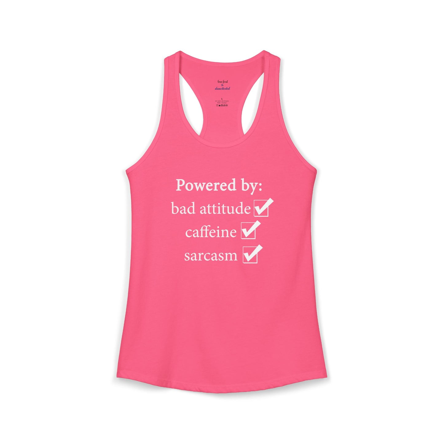 I'm Powered By Racerback Tank
