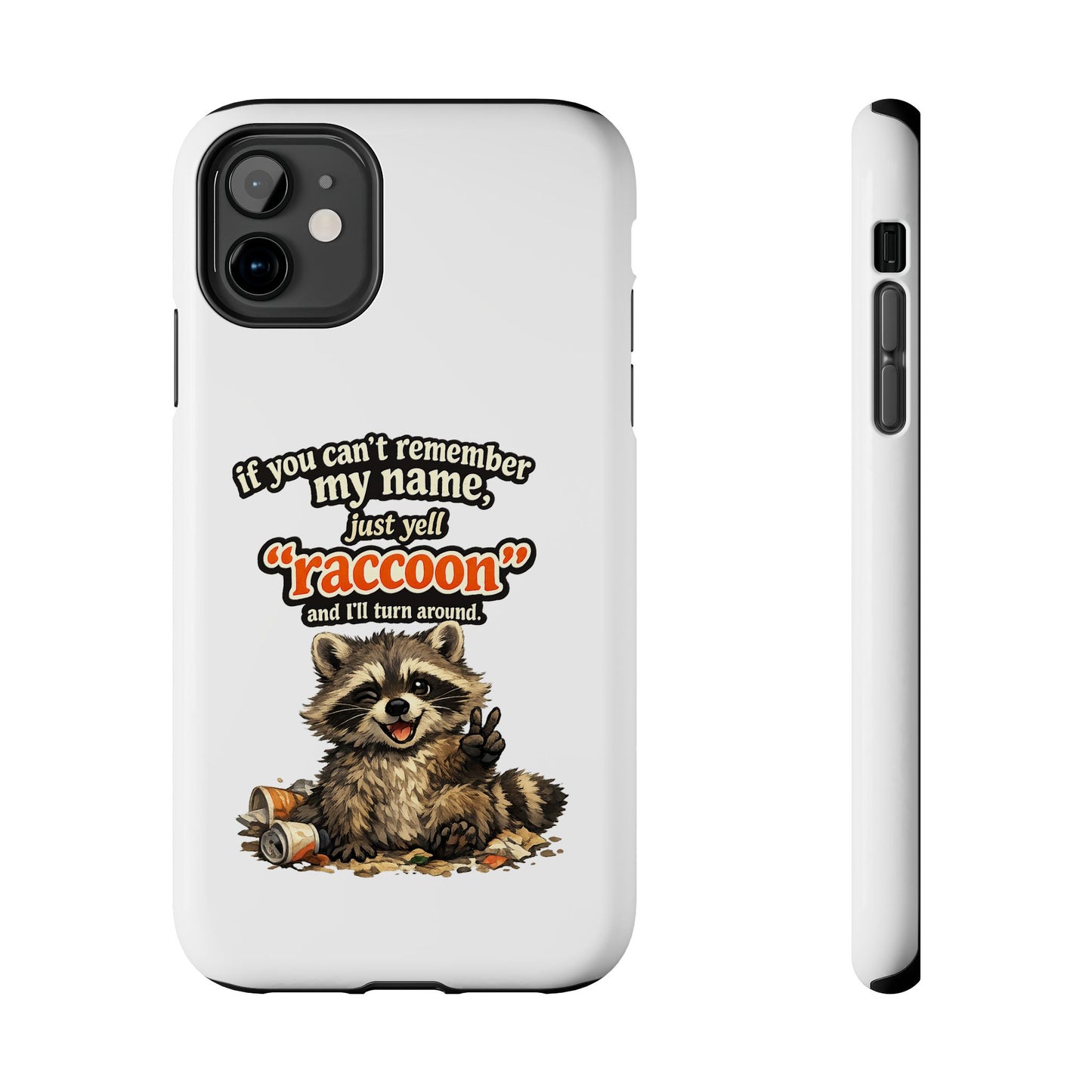 Yell Raccoon Phone Case — Tough & Cute Protective Phone Cover