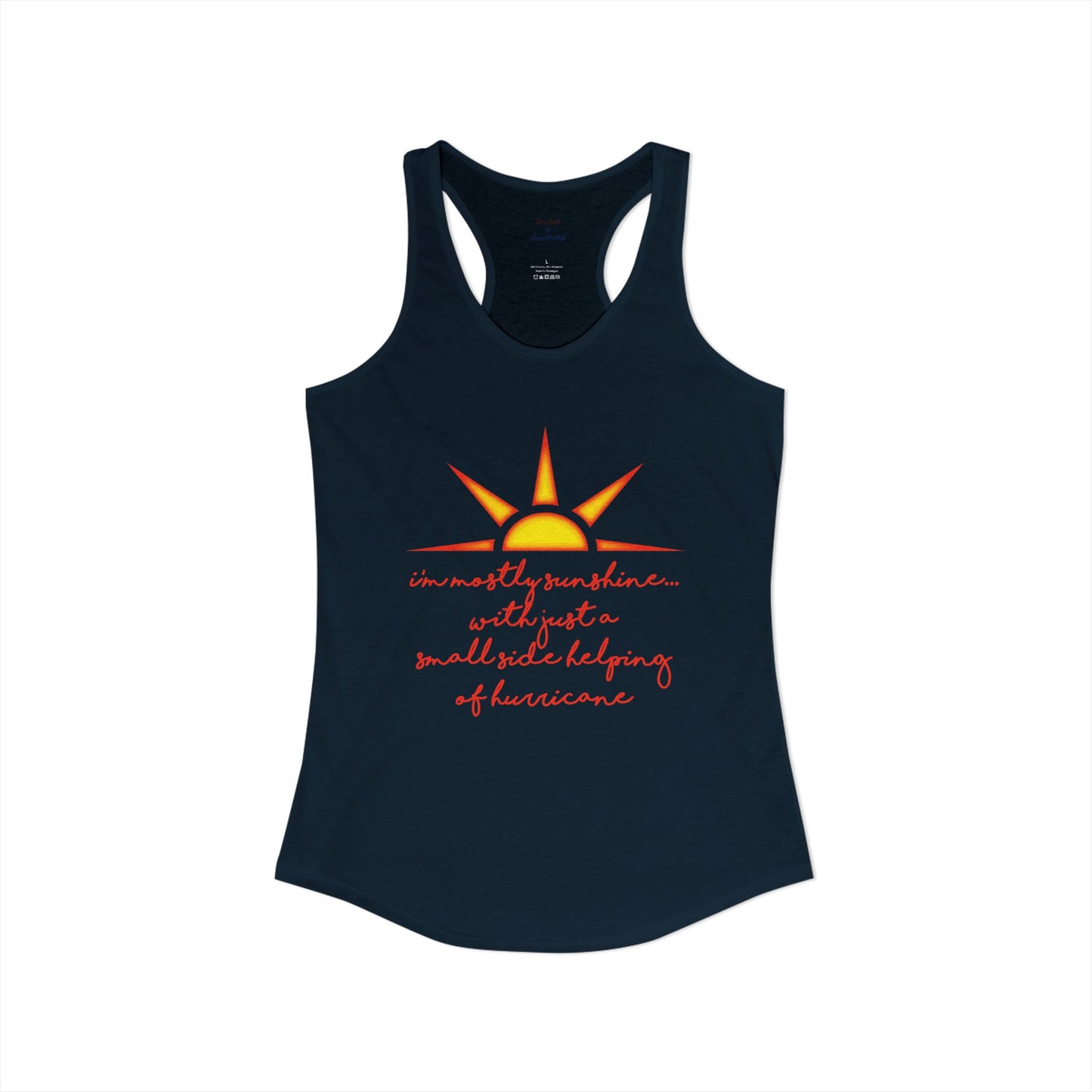 Sunshine and Hurricane Racerback Tank