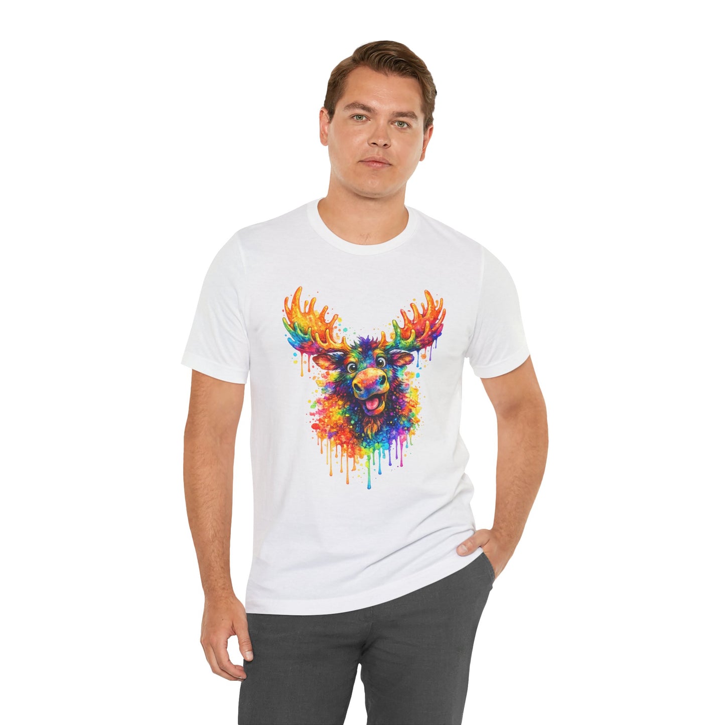 Watercolor Wildlife Moose T-Shirt