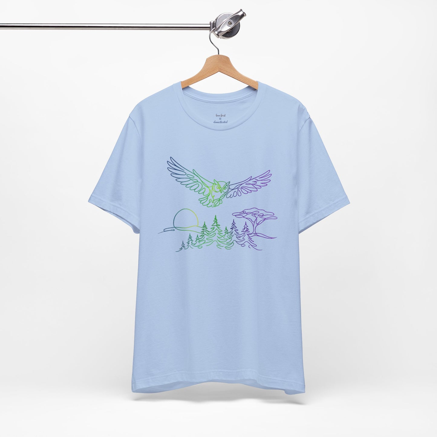 Owl | Colorful Line-Work T-Shirt