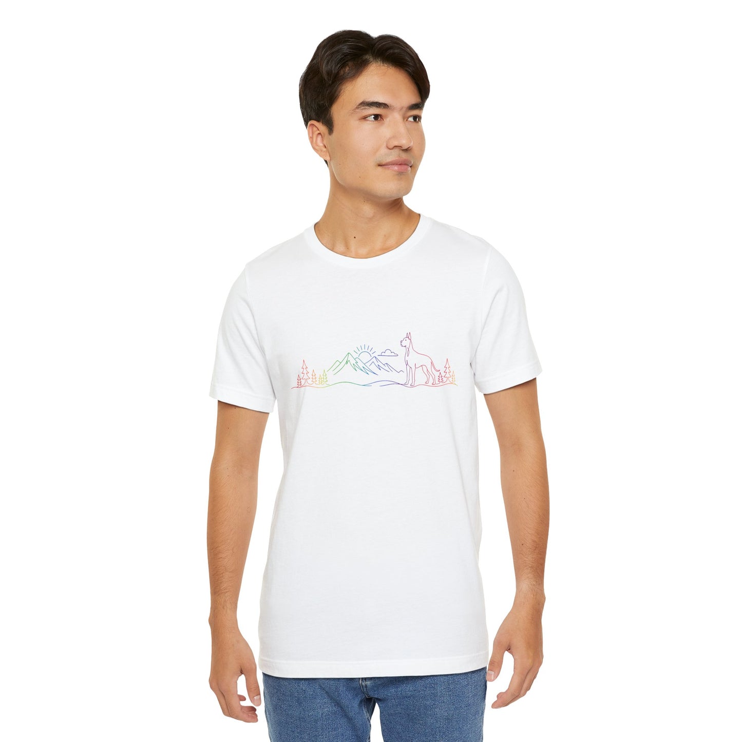 Cropped Great Dane Wild Lines T-Shirt