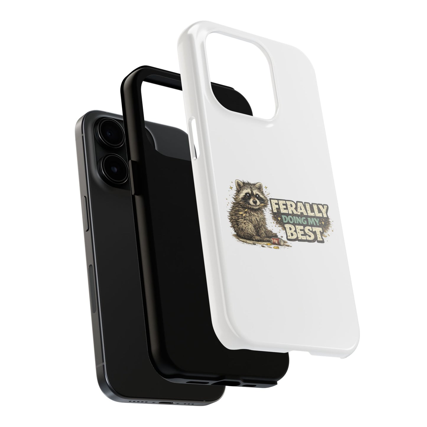 Ferally Raccoon Phone Case — Tough & Cute Protective Phone Cover