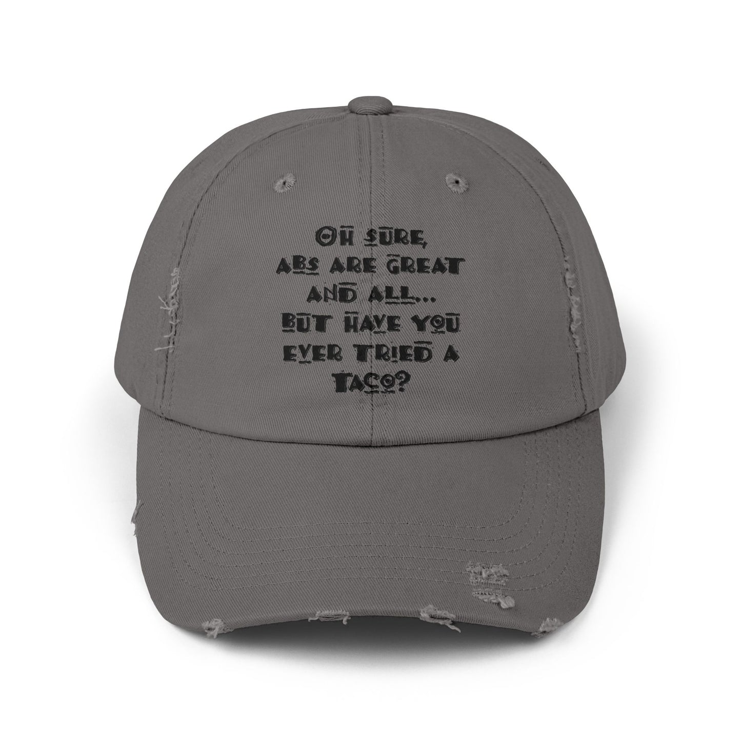 "Tacos" Distressed Cap —  Funny Truth Hat