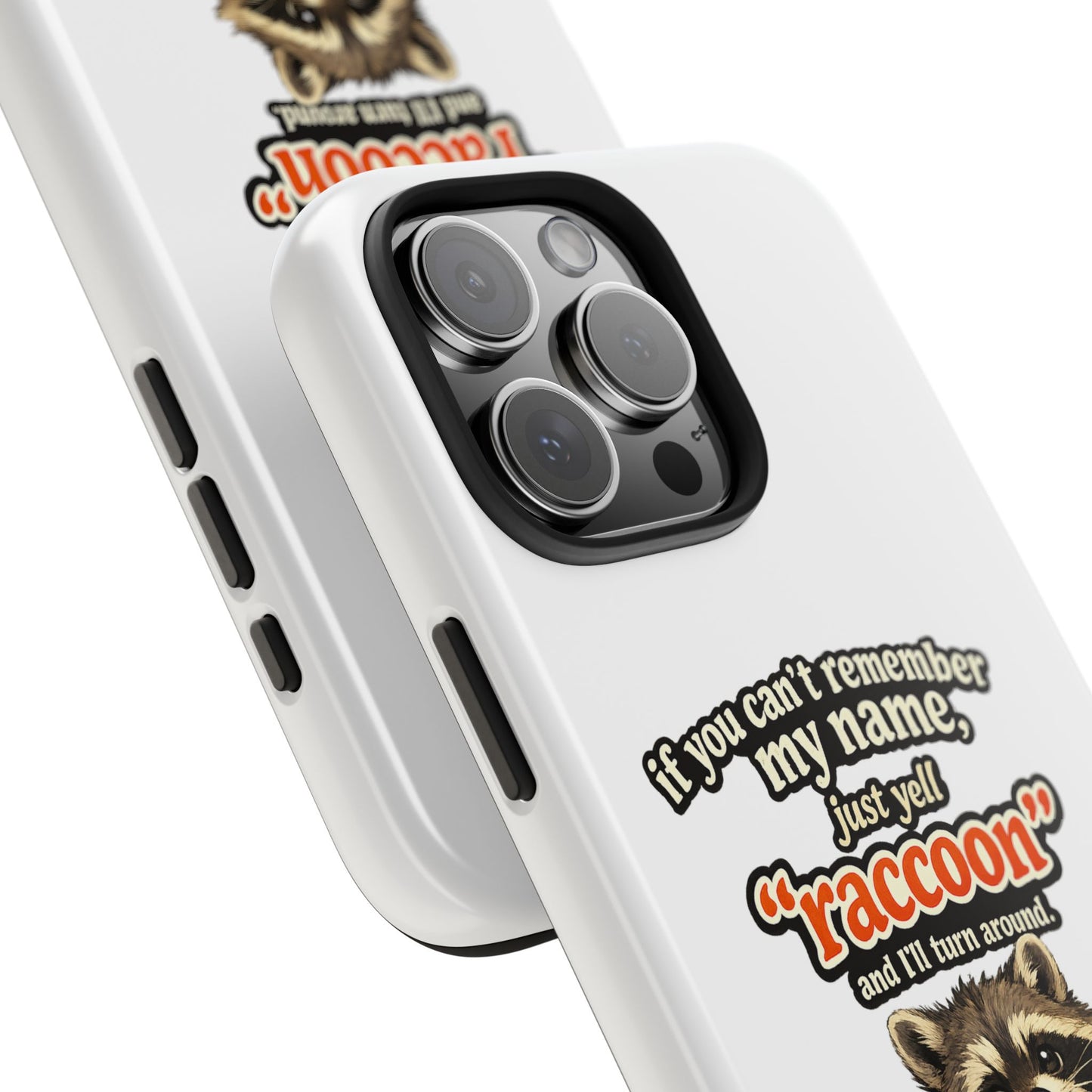 Yell Raccoon Phone Case — Tough & Cute Protective Phone Cover
