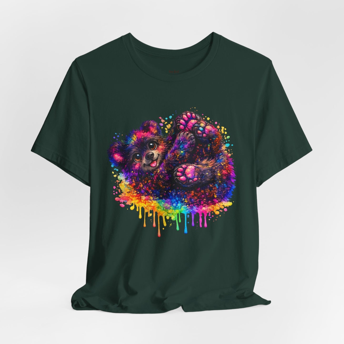 Watercolor Wildlife Bear Cub T-Shirt