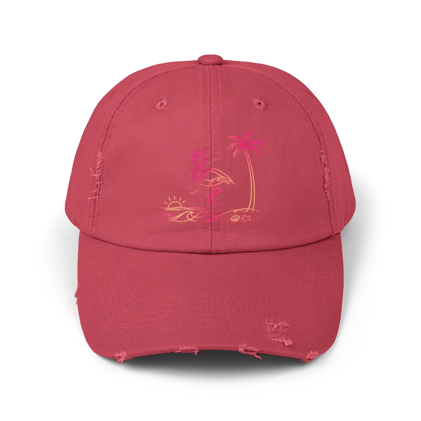 Flashy Flamingo | Distressed Cap