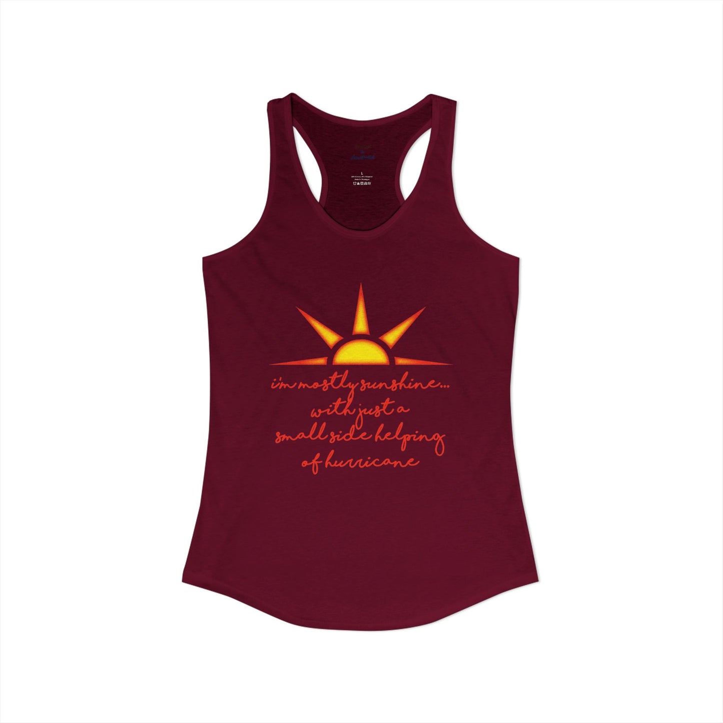 Sunshine and Hurricane Racerback Tank
