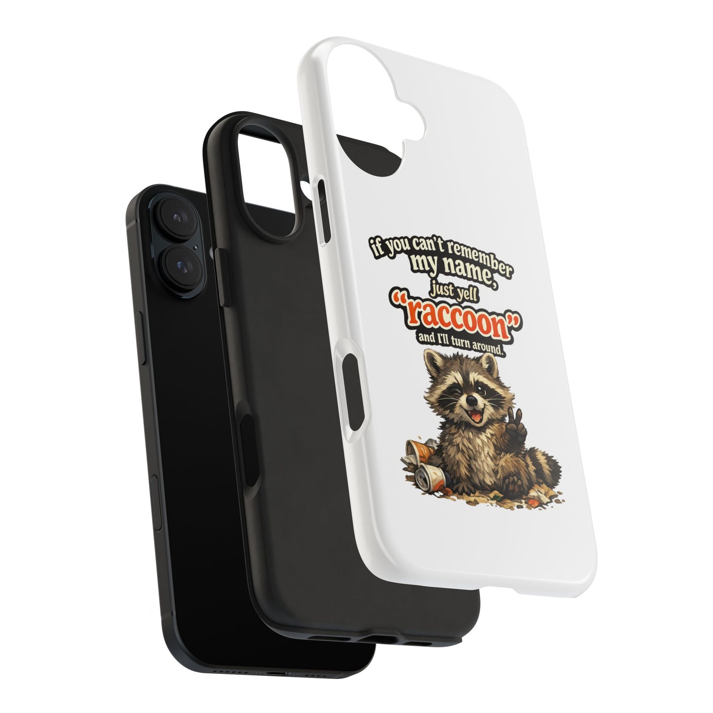 Yell Raccoon Phone Case — Tough & Cute Protective Phone Cover