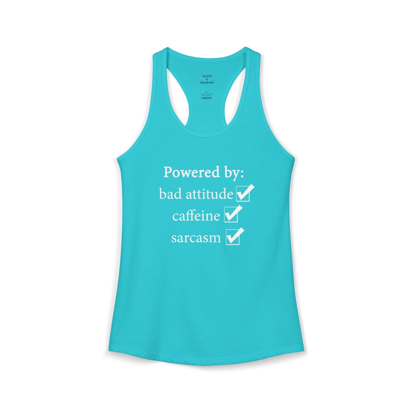 I'm Powered By Racerback Tank