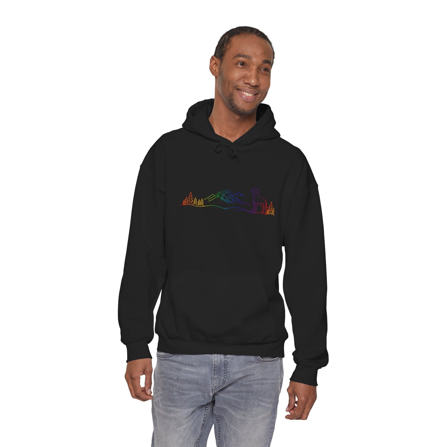 Great Dane, natural eared, Hoodie