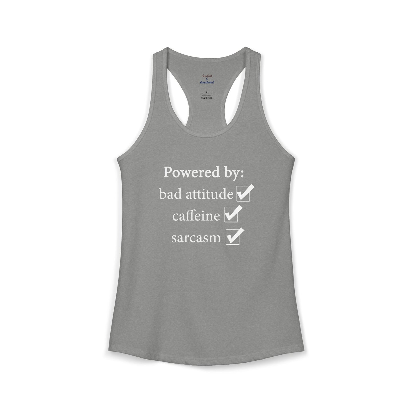 I'm Powered By Racerback Tank