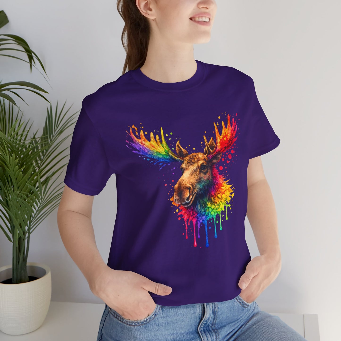 Watercolor Wildlife Moose T-Shirt