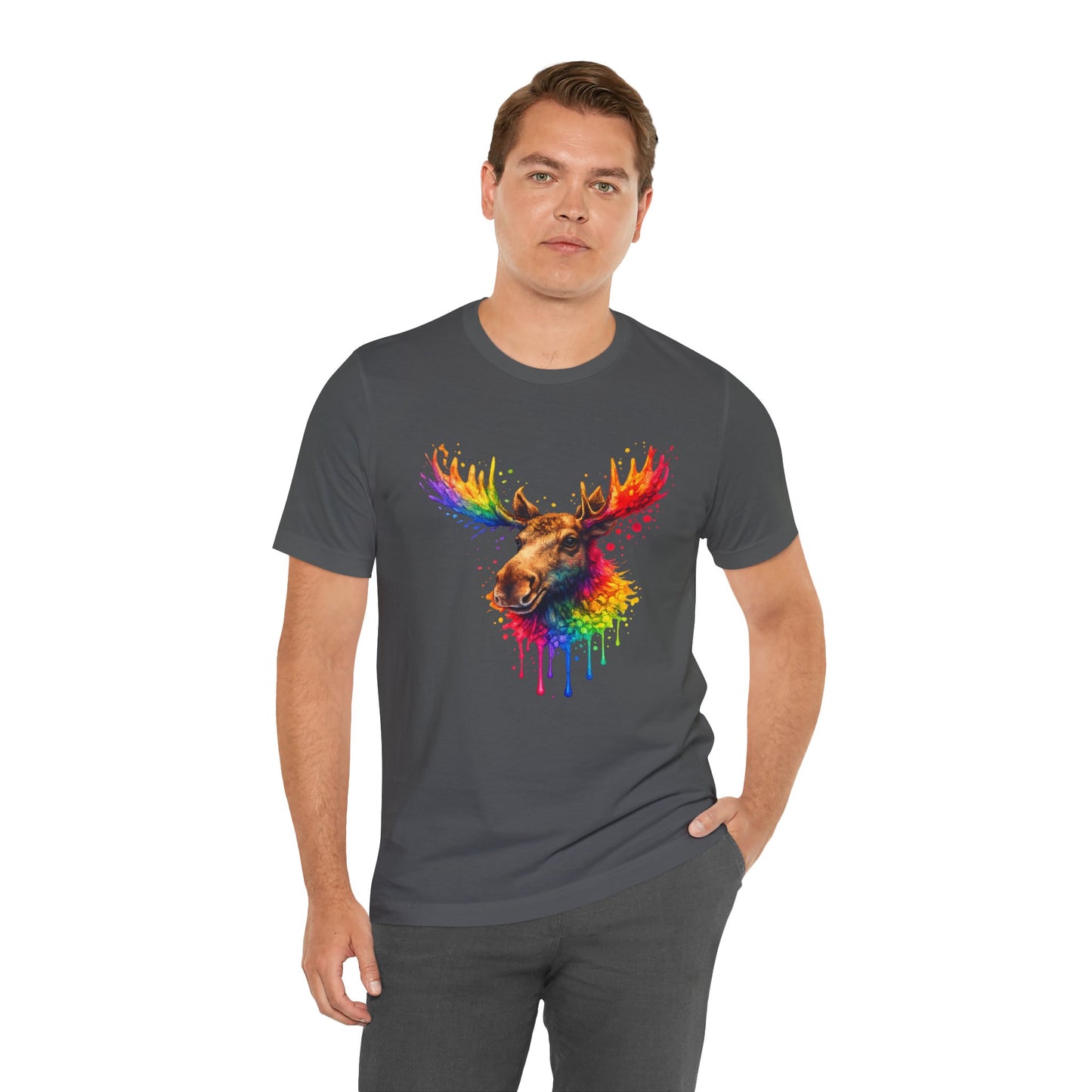 Watercolor Wildlife Moose T-Shirt
