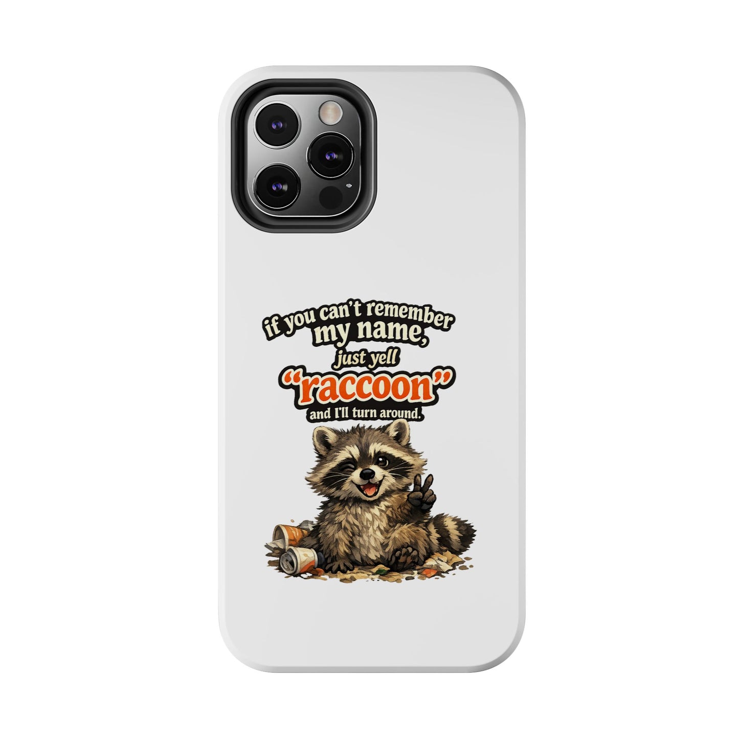 Yell Raccoon Phone Case — Tough & Cute Protective Phone Cover