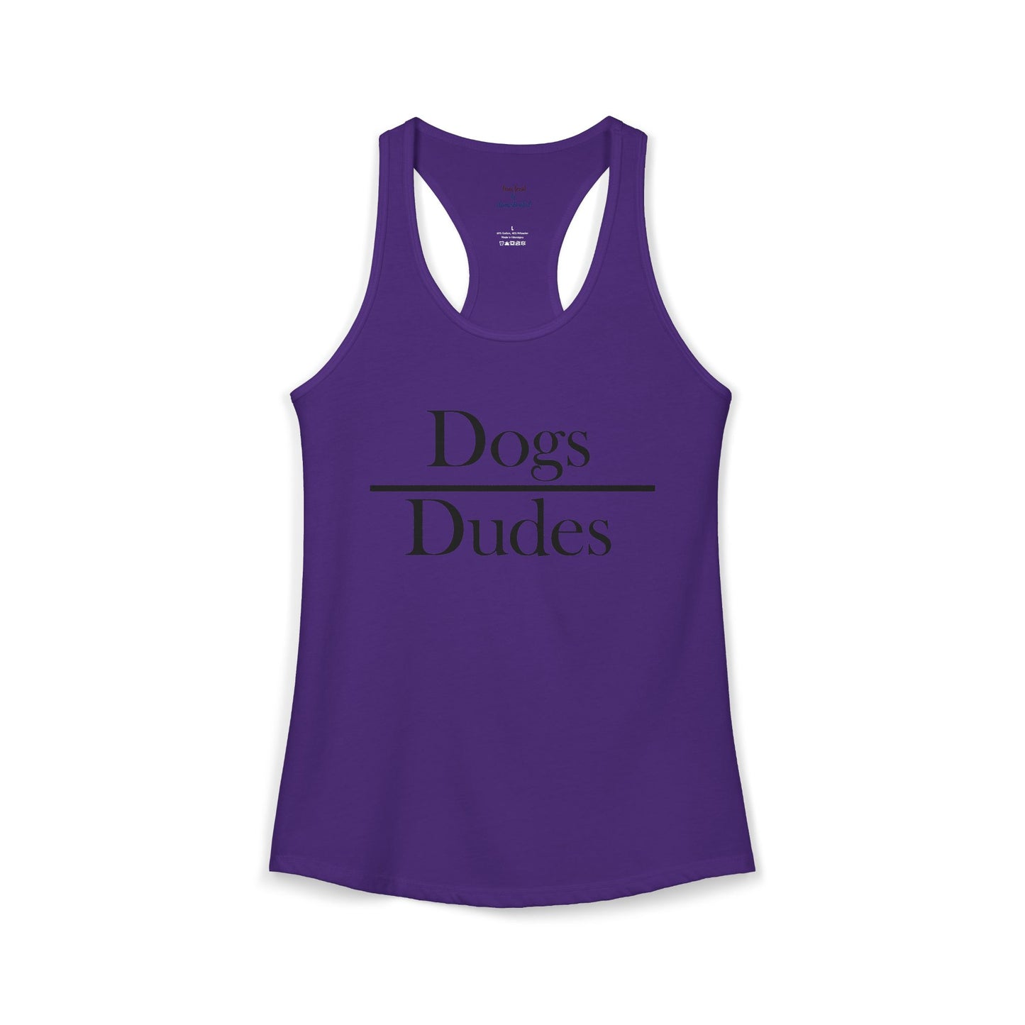 Dogs over Dudes Racerback Tank