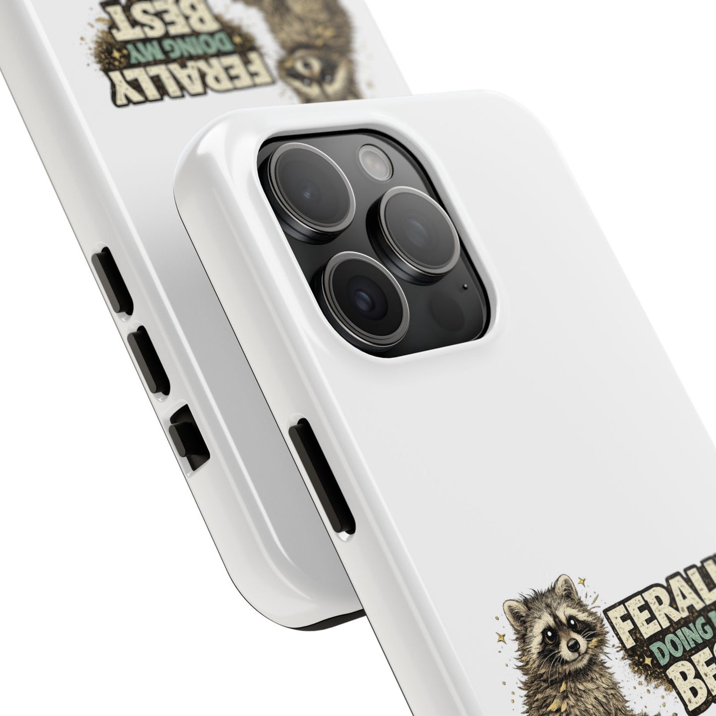 Ferally Raccoon Phone Case — Tough & Cute Protective Phone Cover