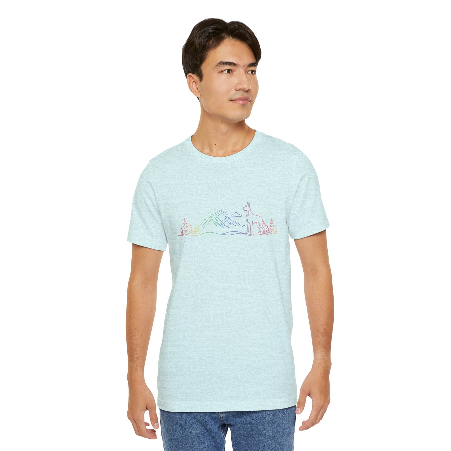 Cropped Great Dane Wild Lines T-Shirt