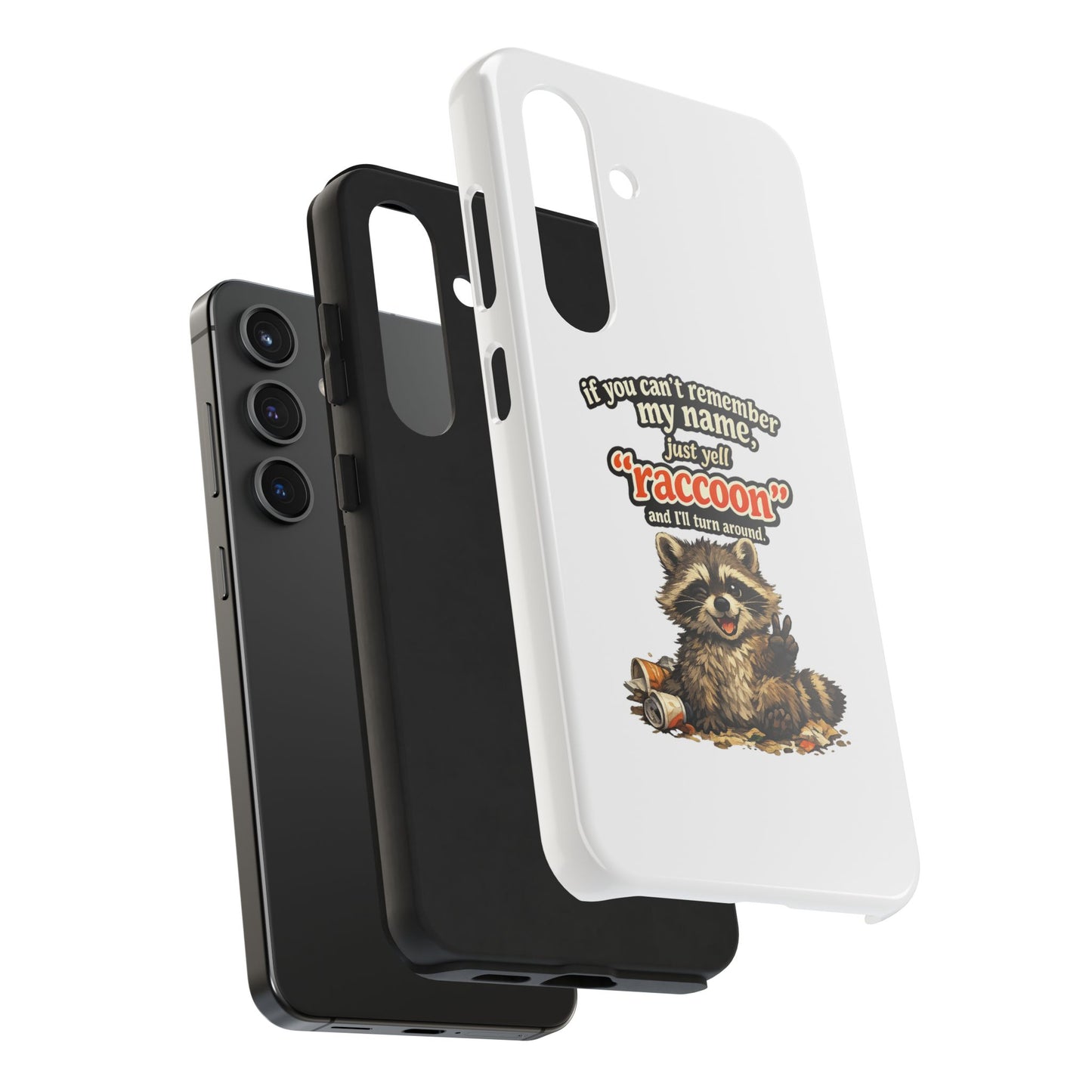 Yell Raccoon Phone Case — Tough & Cute Protective Phone Cover