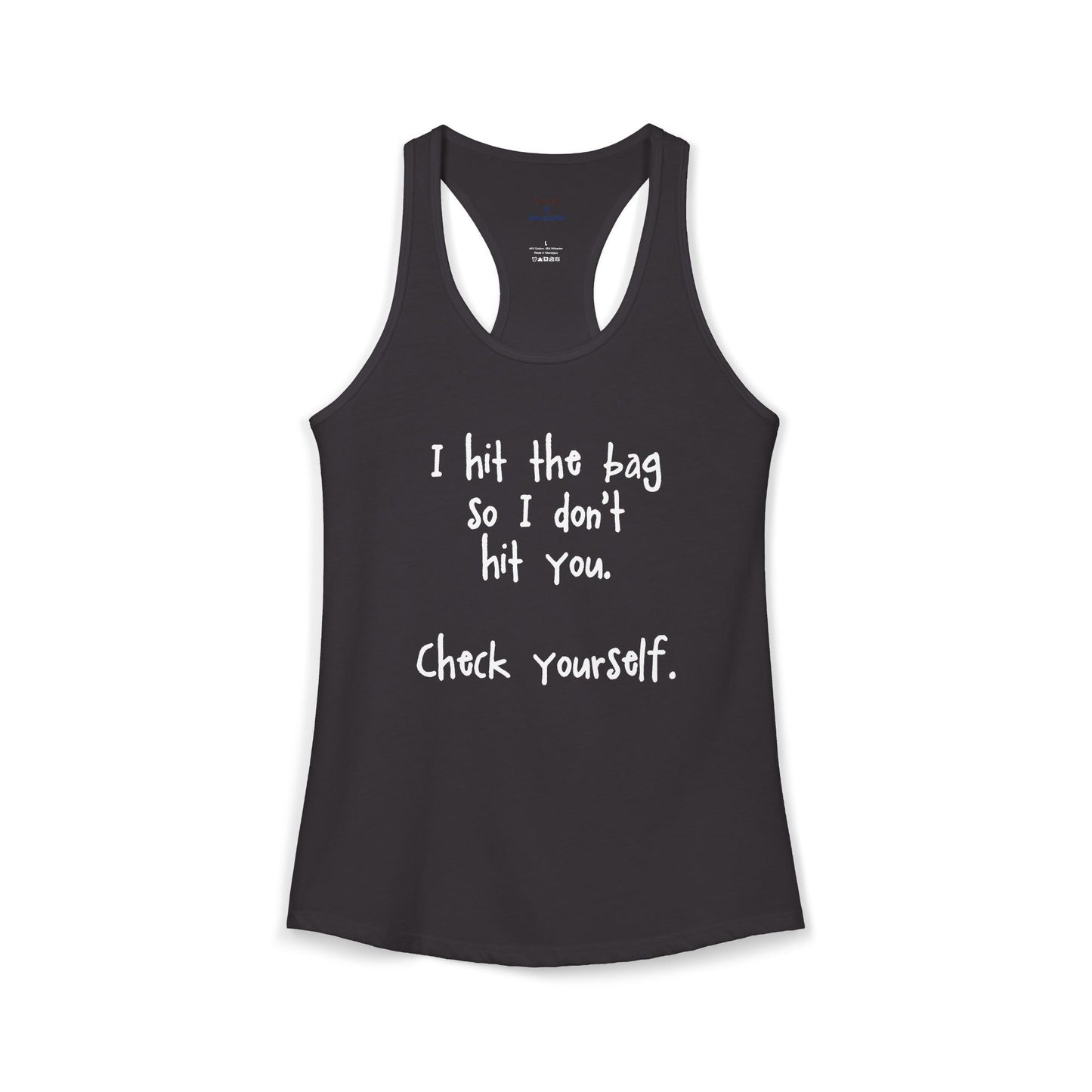 "Check Yourself" Kickboxing Racerback Tank