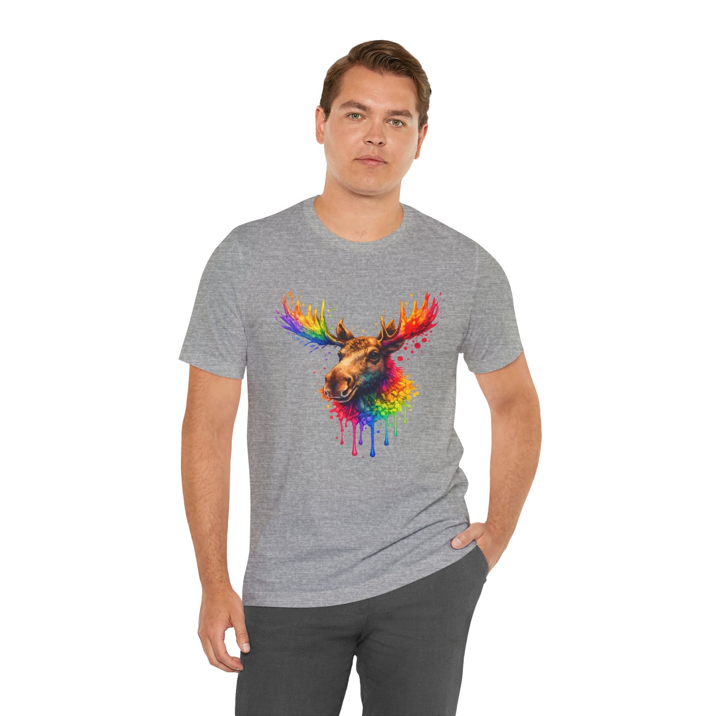 Watercolor Wildlife Moose T-Shirt