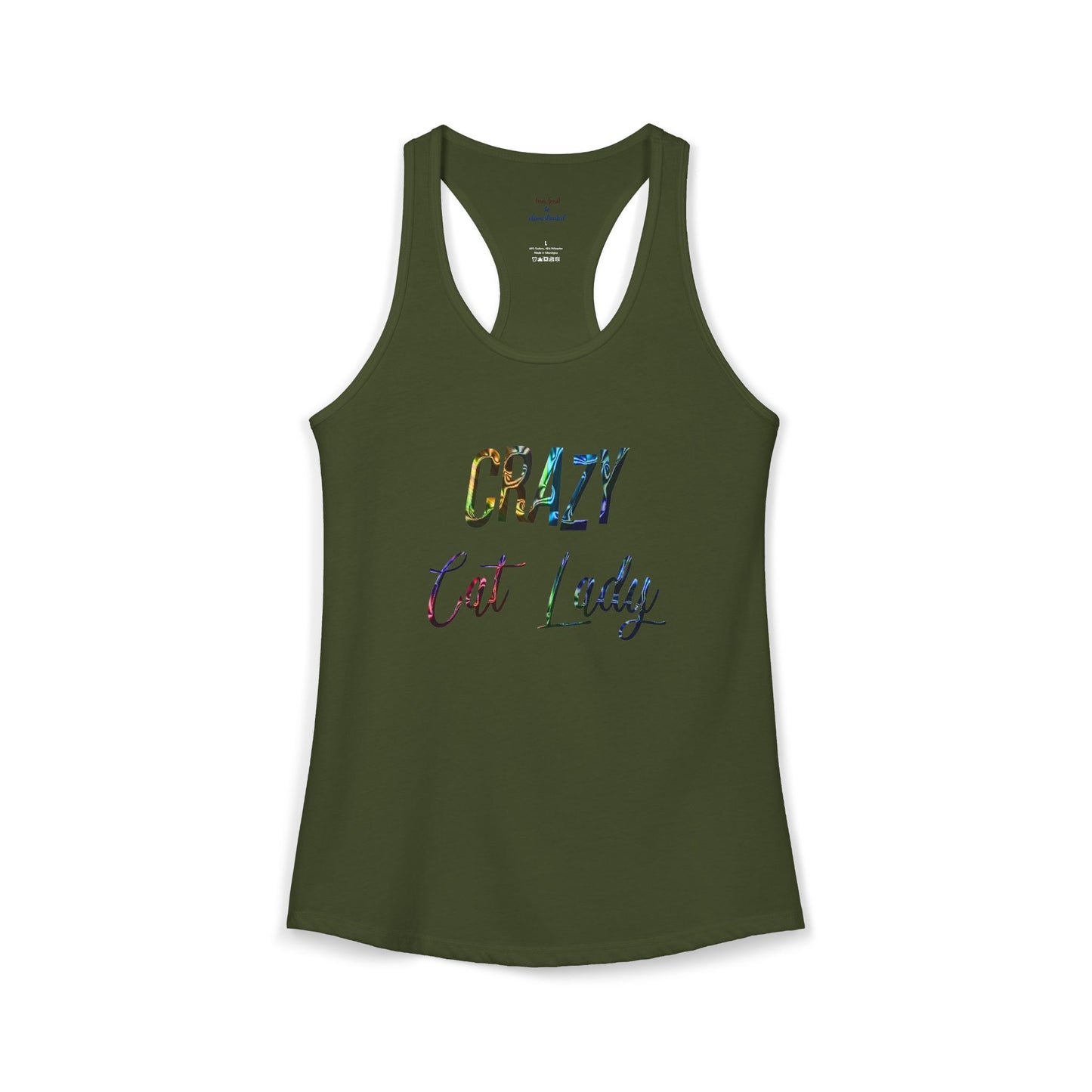 Crazy Cat Lady Racerback Tank