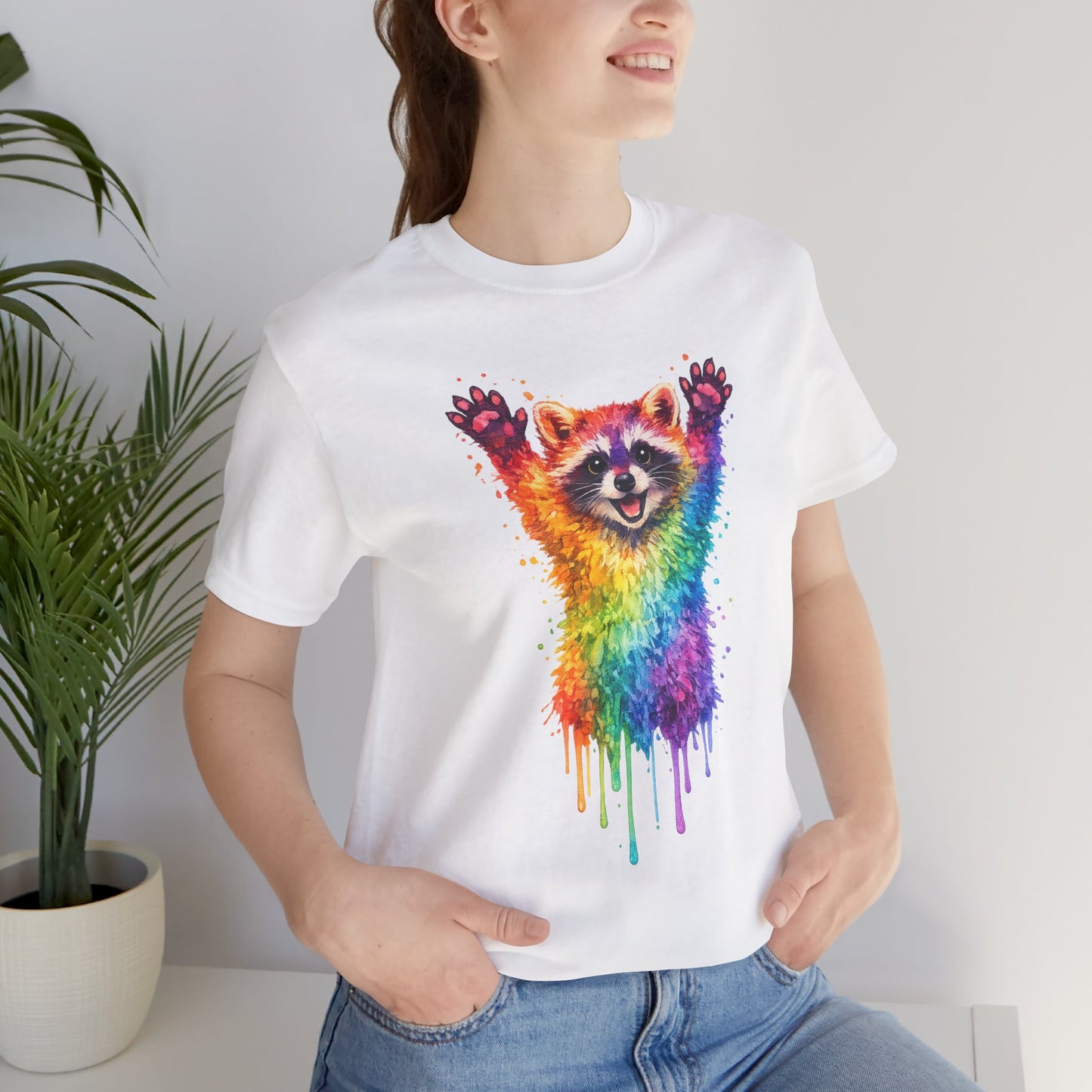 Watercolor Wildlife Raccoon T-Shirt