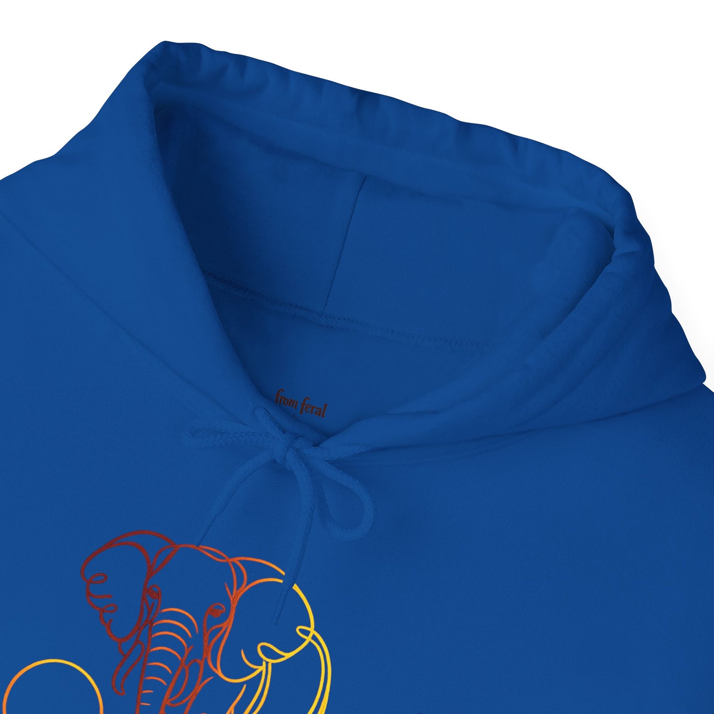 Elephant Sunset Hoodie — Minimal Safari Graphic Hooded Sweatshirt