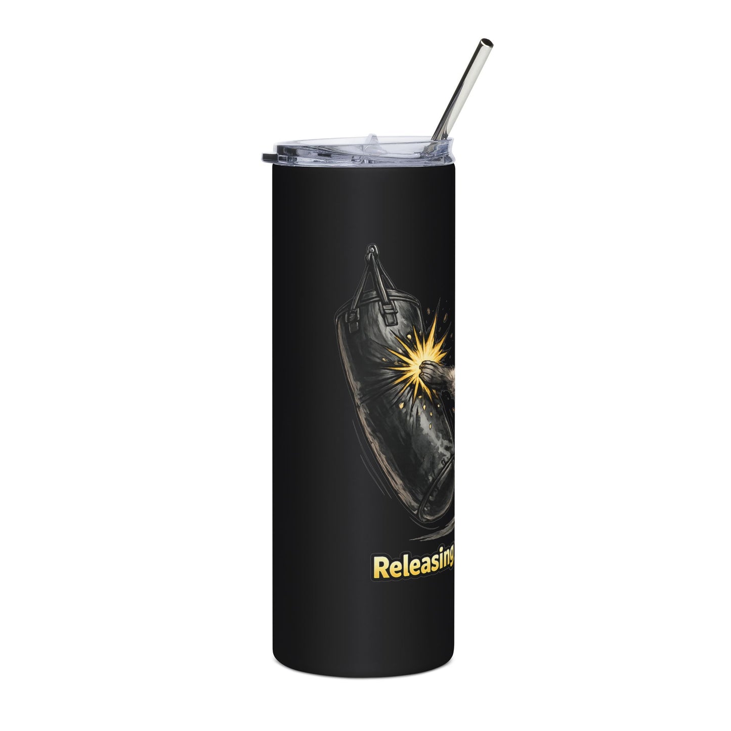Kickboxing Raccoon 20oz Stainless Steel Tumbler