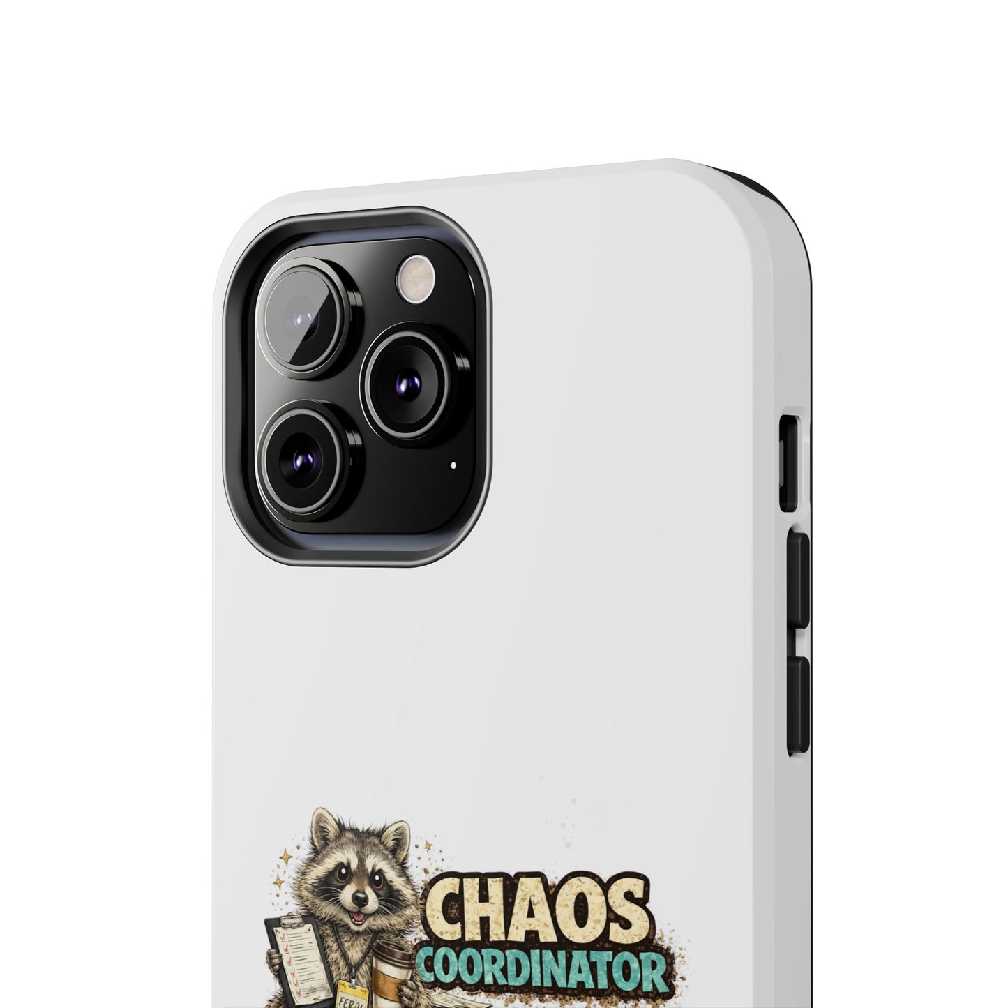 Chaos Coordinator Raccoon Phone Case — Tough & Cute Protective Phone Cover
