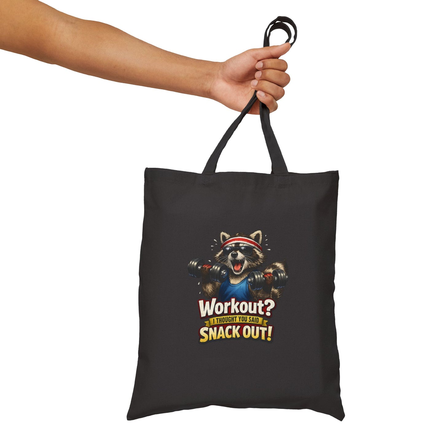 Snack Out Canvas Tote Bag