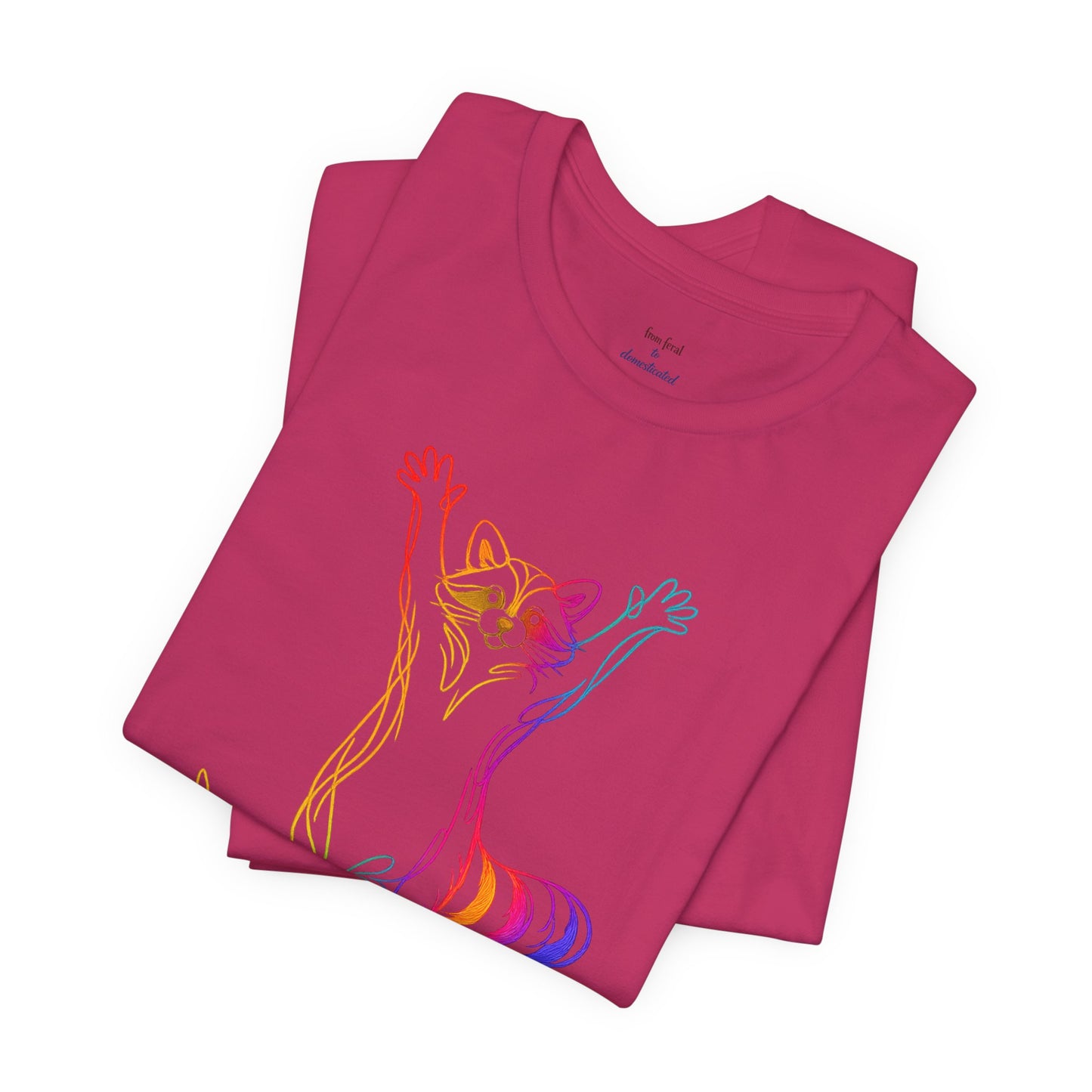 Raccoon Tee — Minimal Line Raccoon Scenic Graphic T-Shirt