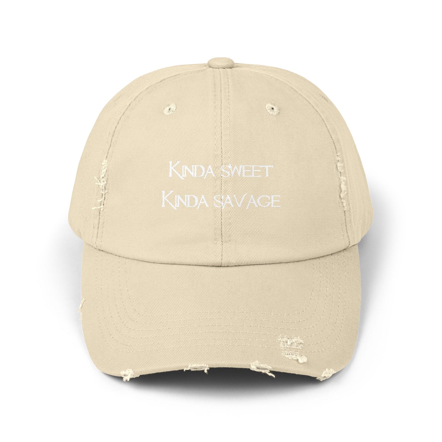 "Kinda Sweet" Distressed Cap —  Funny Truth Hat