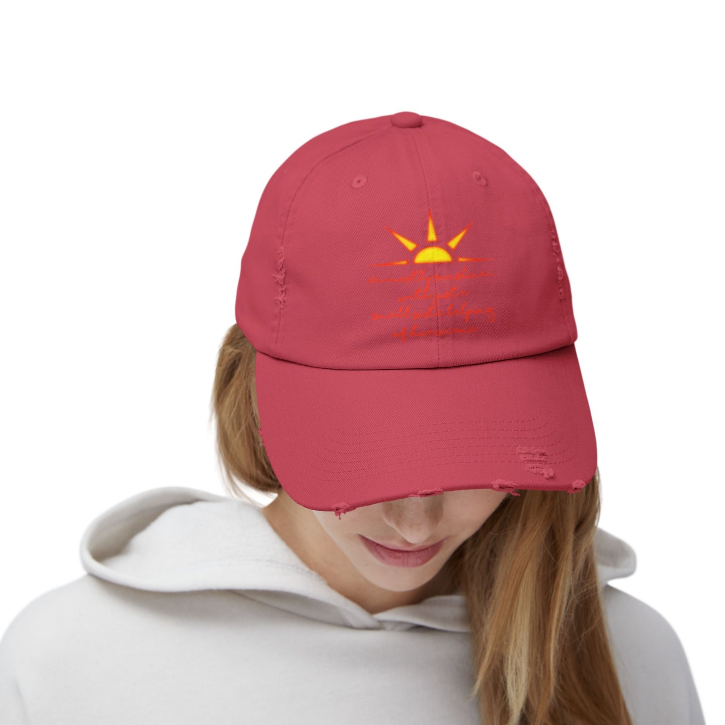 "Sunshine" Distressed Cap —  Funny Truth Hat