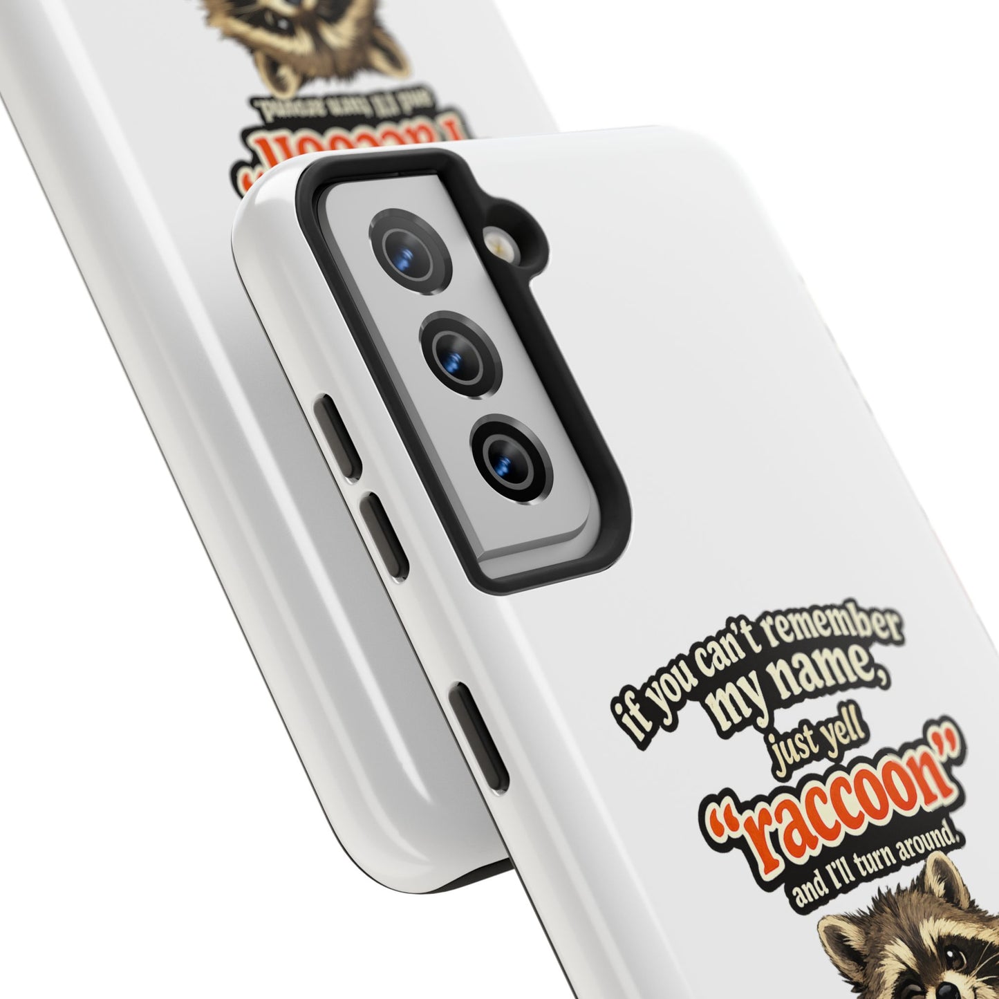 Yell Raccoon Phone Case — Tough & Cute Protective Phone Cover