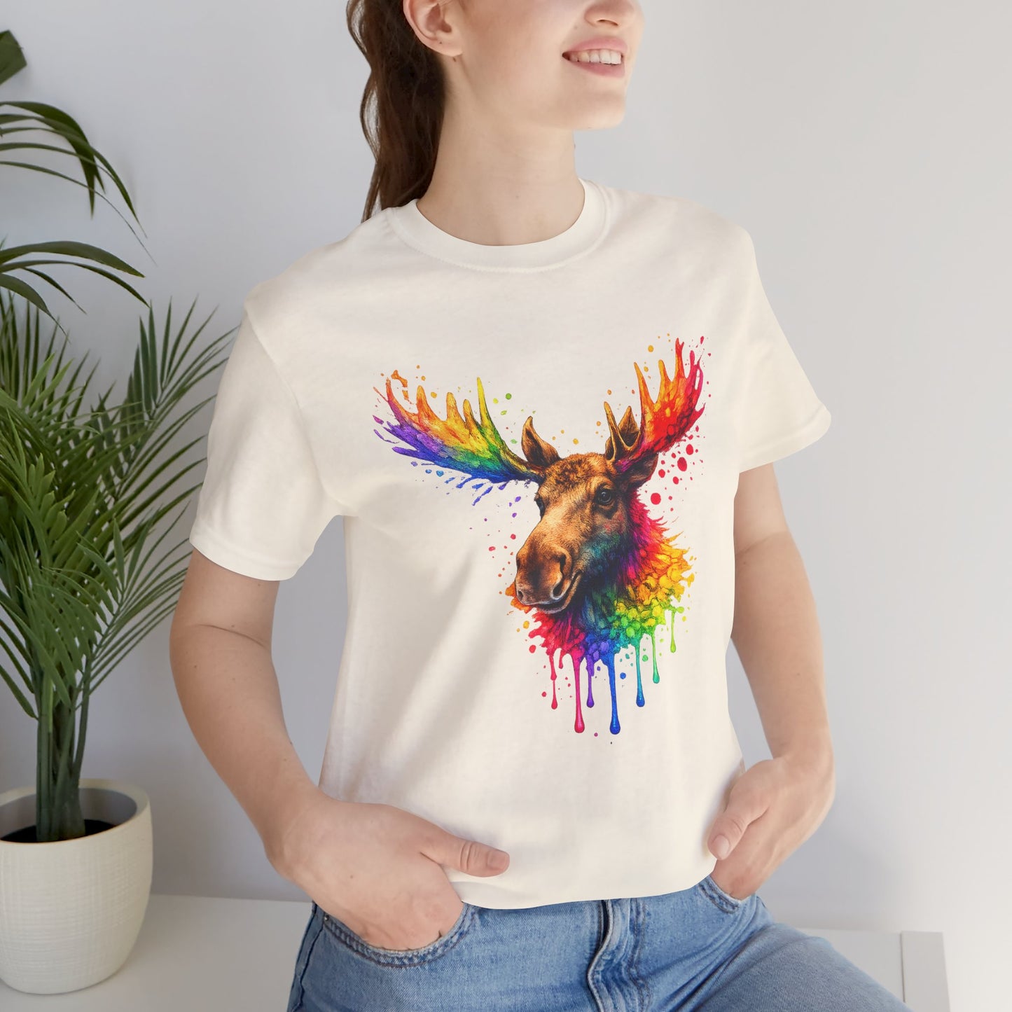 Watercolor Wildlife Moose T-Shirt
