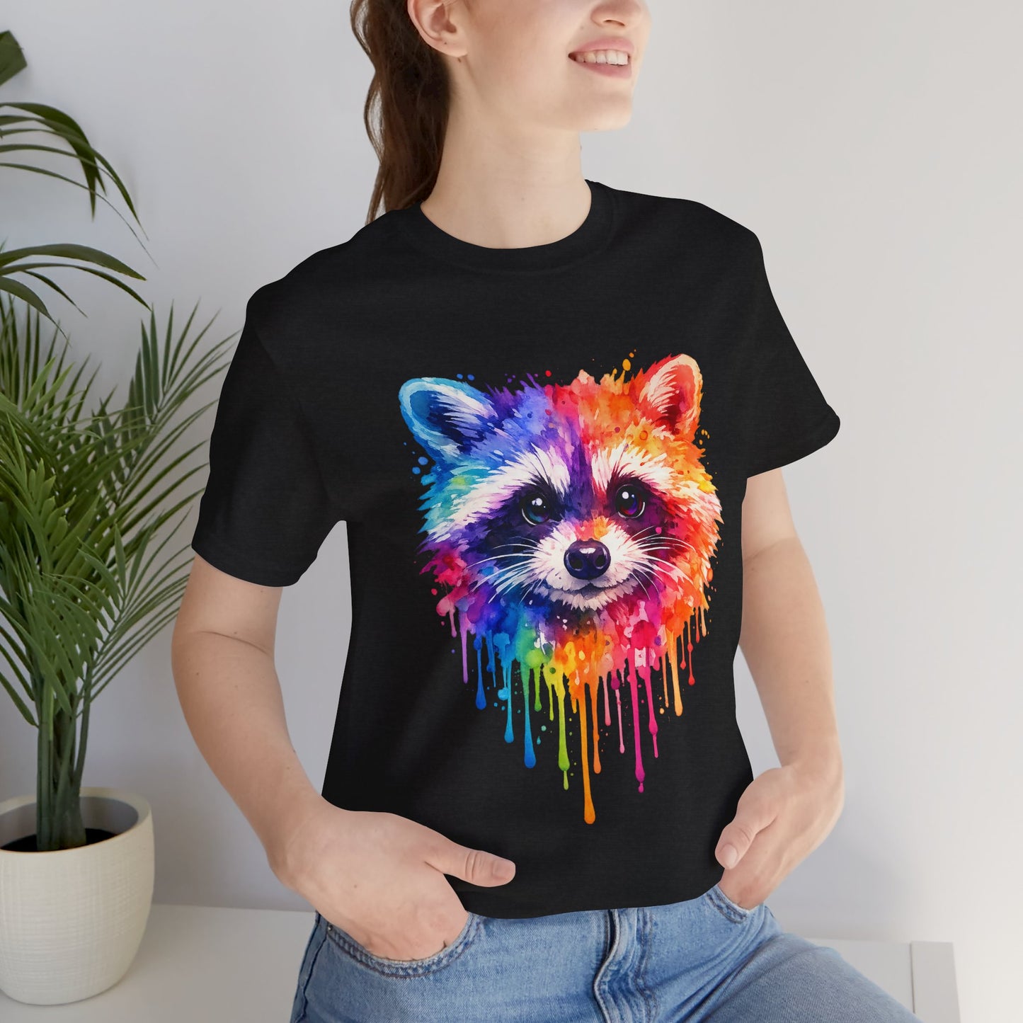 Watercolor Wildlife Raccoon T-Shirt