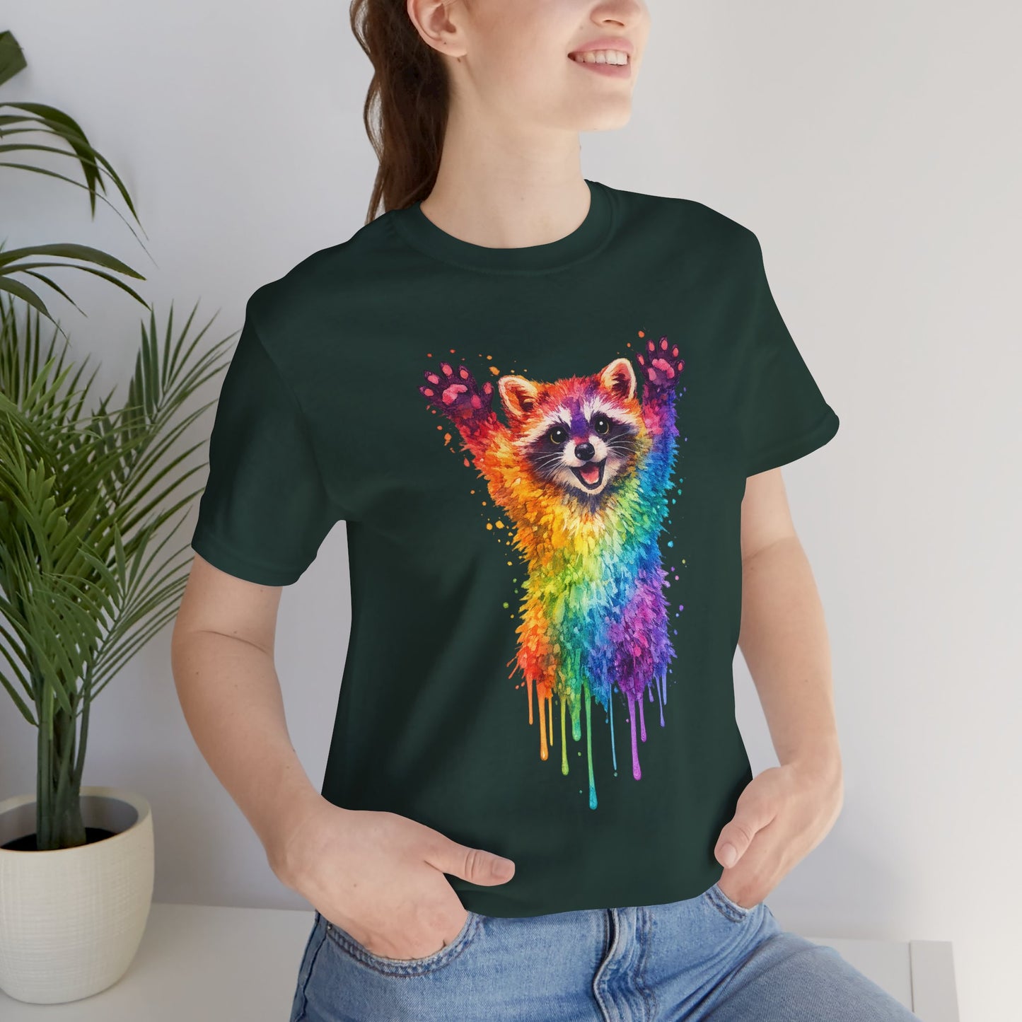 Watercolor Wildlife Raccoon T-Shirt