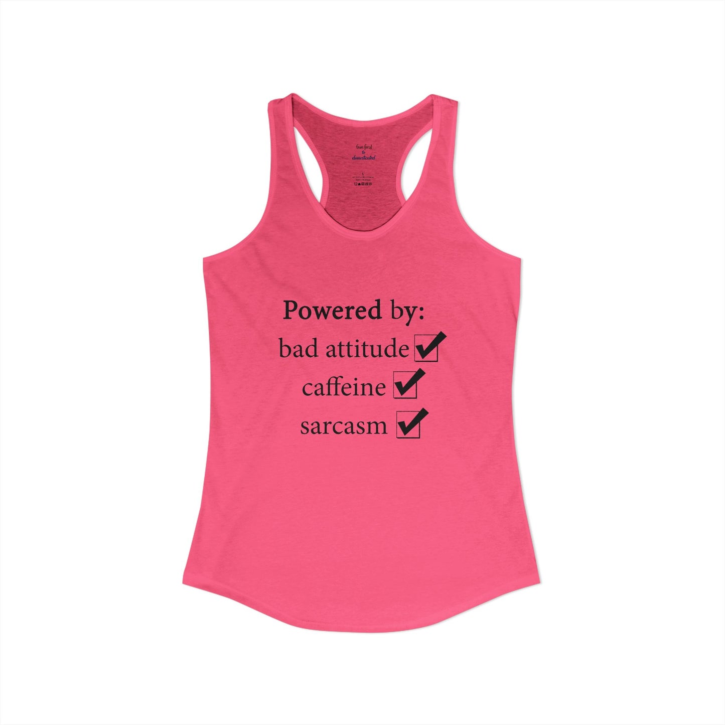 I'm Powered By Racerback Tank