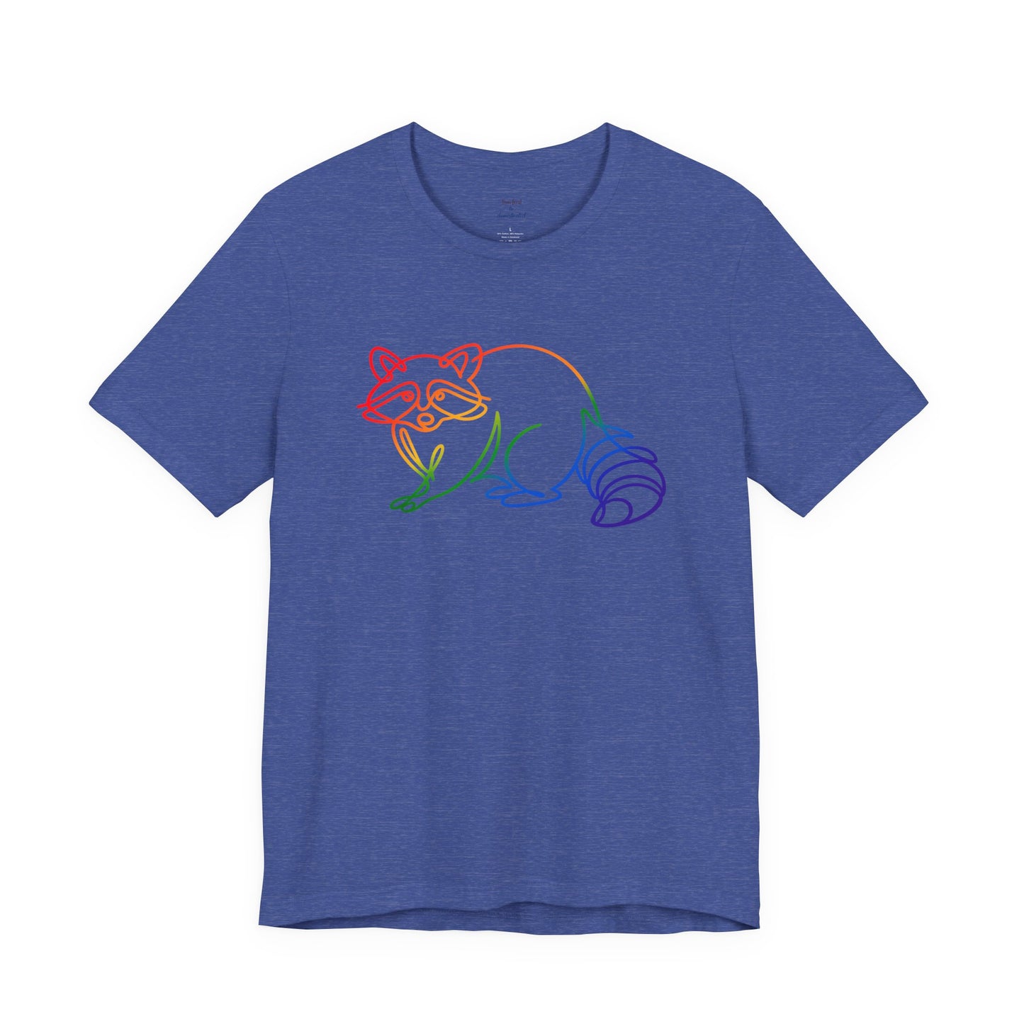 Raccoon Tee — Minimal Line Raccoon Scenic Graphic T-Shirt
