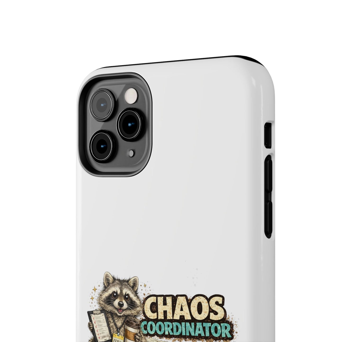 Chaos Coordinator Raccoon Phone Case — Tough & Cute Protective Phone Cover