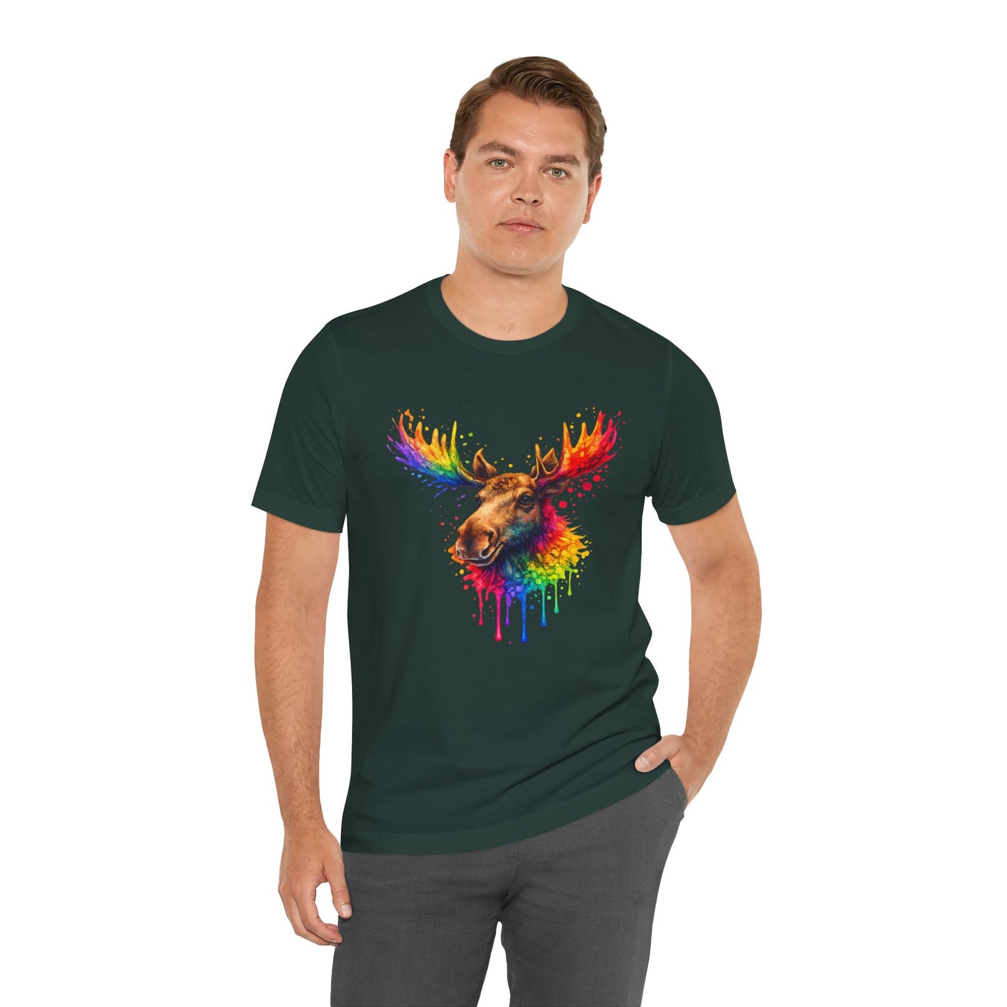 Watercolor Wildlife Moose T-Shirt