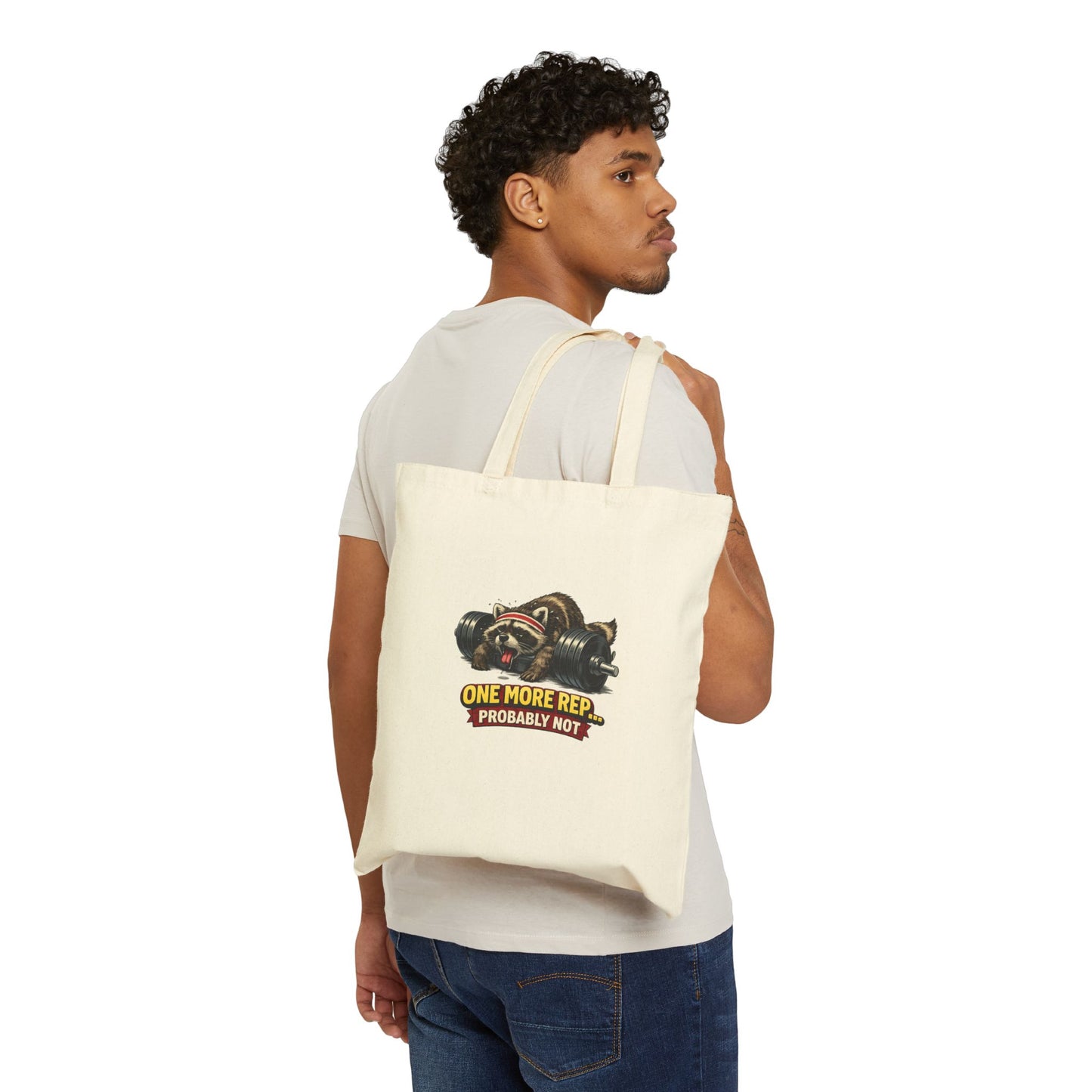 One More Rep Canvas Tote Bag