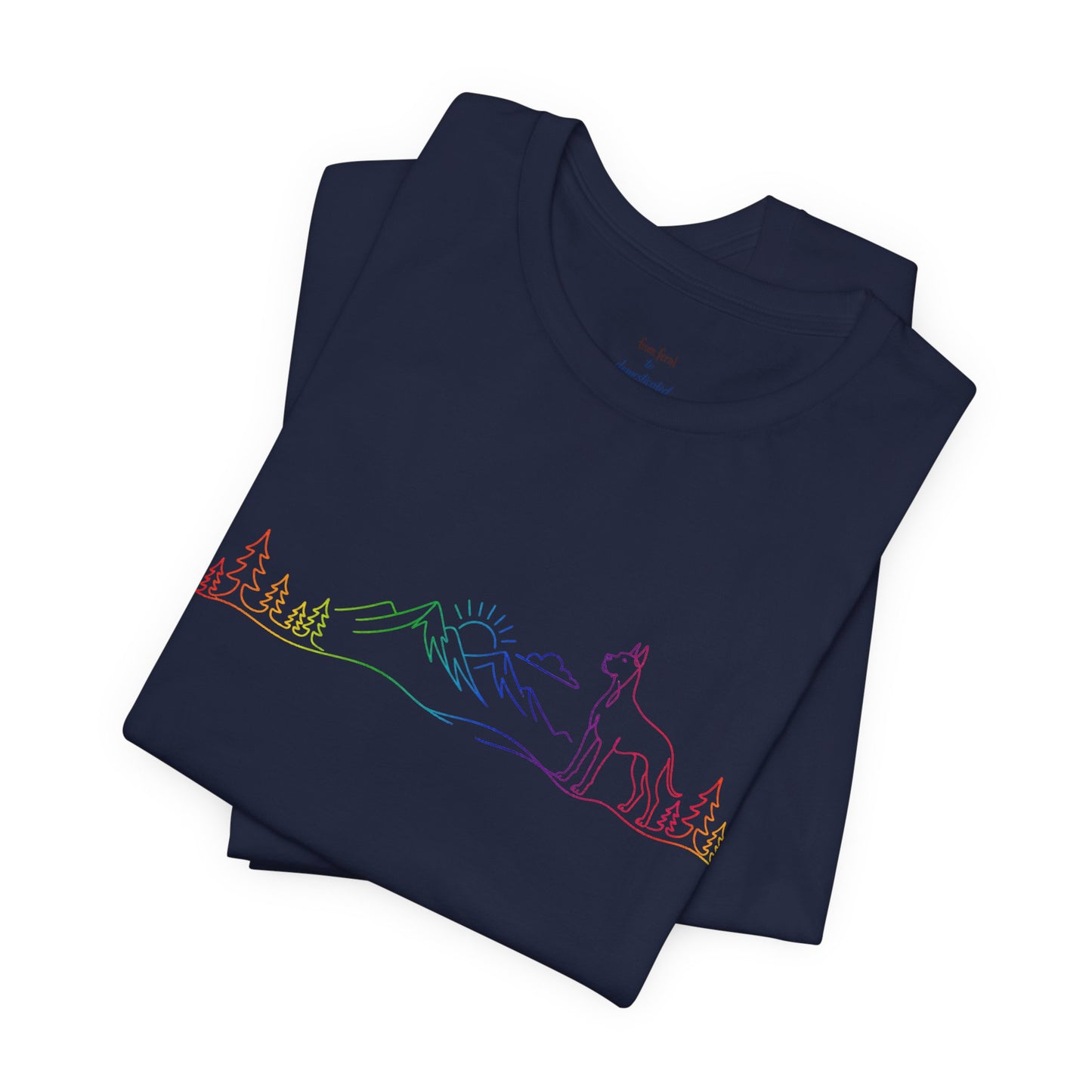 Cropped Great Dane Wild Lines T-Shirt