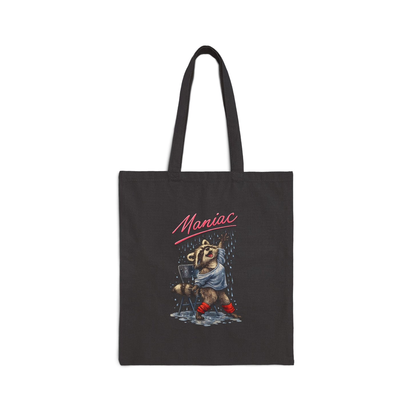 Maniac Raccoon Canvas Tote Bag
