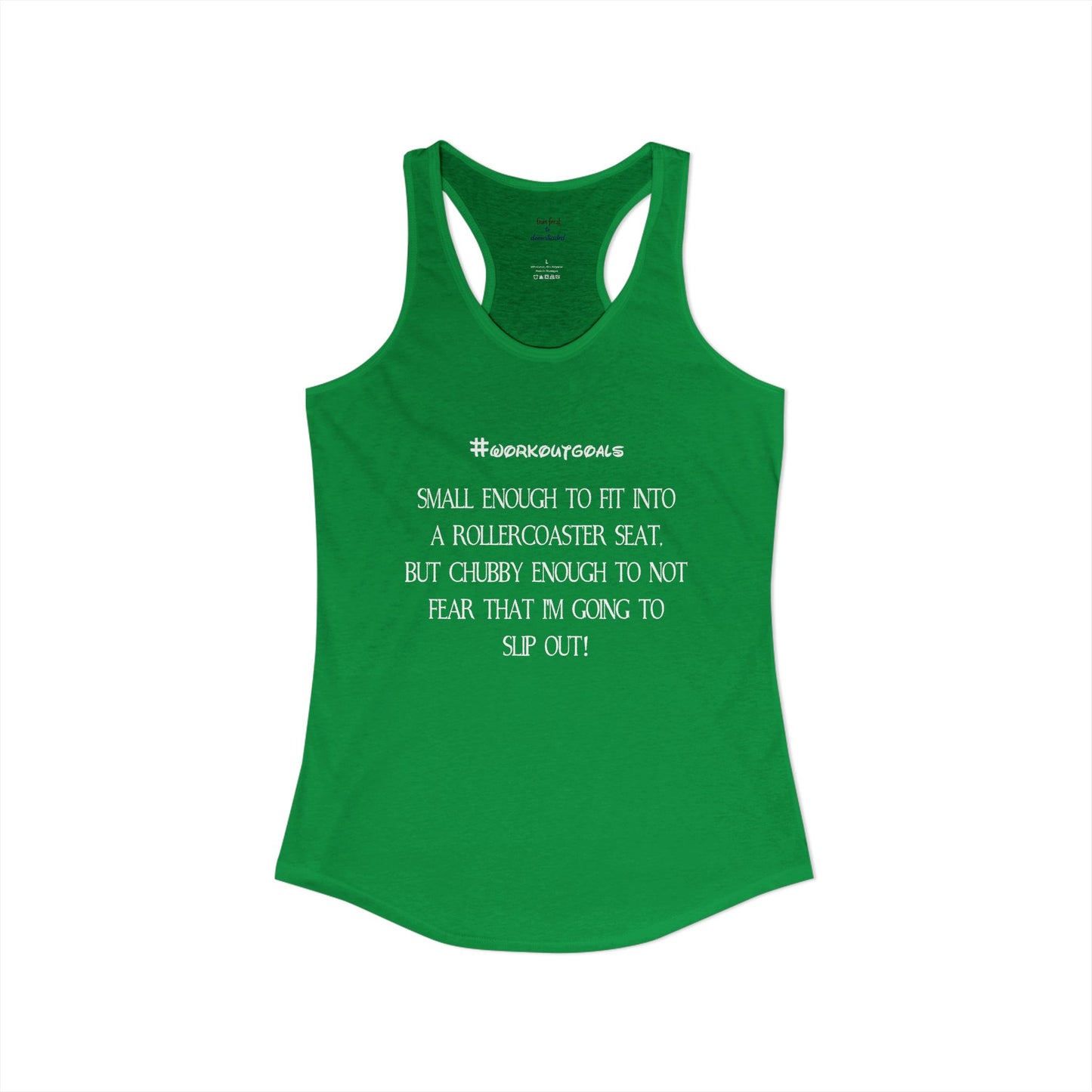Workout Goals Racerback Tank